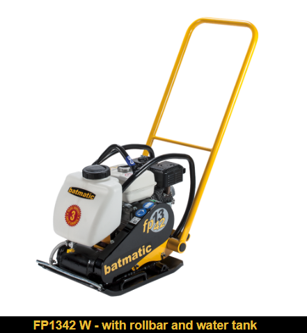 Batmatic Petrol Forward Plate compactor FP1342 W Kohler SH 265 79kg 13kN