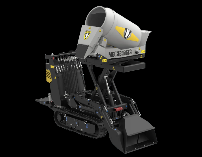 MP Tracked Cement Mixer equipment to suit MechBadger Multi-purpose drive - Image 4